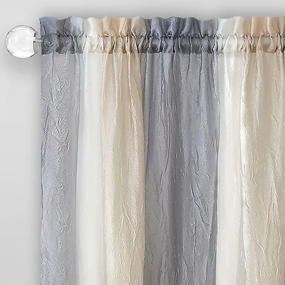 Achim Home Furnishing: Ombre Decorative Window Treatment Curtain, Grey, 50
